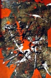 'Fox', mixed media on canvas, 120 x 80 cm., 2004