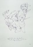 26 ‘White surreal’, pen on paper, 21 x 29 cm., 2005