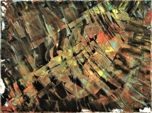 'Ricognizione aerea', mista su tela, 60 x 80 cm., 2007