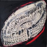 Colosseum into space, acrylic on wood, 30 x 30 cm, 2022