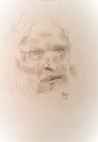 'Copy from Annigoni', pencil on paper, 21 x 29 cm., 2016