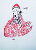 Cardinal Albornoz, pen and pencil on paper, 21 x 29 cm., 2006