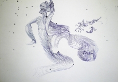 Muscles, pen on paper, 29 x 21 cm., 2005