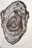 Beast, permanent marker on paper, 33 x 48 cm., 2018