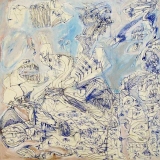Enfer, pen and acrylic on canvas, 40 x 40 cm., 2003