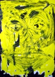 Yellow face, acrylic on canvas, 40 x 60 cm., 2004
