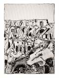 Colosseo guttusiano, penna su cartone telato, 13 x 18 cm