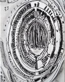 Colosseo, pennarello su cartone telato, 13 x 18 cm, 2021