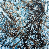 'Astratto grigio', mista su tela, 80 x 80 cm., 2010