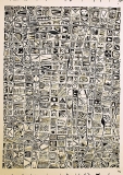 'Crittogramma #25', acrilico su carta spagnola, 45 x 65 cm ca, 2015