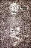 'a key to nothing', acrilico e inchiostro su tela, 40 x 60 cm., 2017