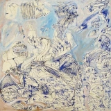 'Enfer', penna e acrilico su tela, 40 x 40 cm., 2003