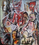 Chi vince e chi perde, acrilico su tela, 50 x 60 cm, 2002