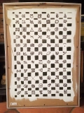 'scacchi simbolici', acrilico pennarello e gesso su cartone, 60 x 80 cm., 2017
